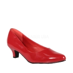 2" Wide Width Block Heel Pump Red
